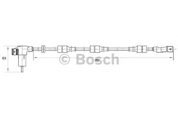 Датчик вращения колеса BOSCH 0 265 006 203