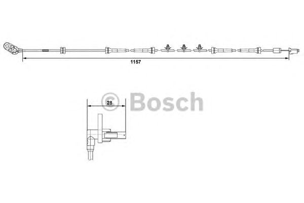 Датчик вращения колеса BOSCH 0 265 007 464