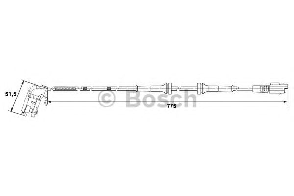 Датчик вращения колеса BOSCH 0 265 007 779