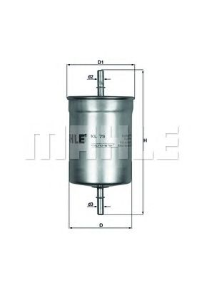 Топливный фильтр KNECHT KL 79