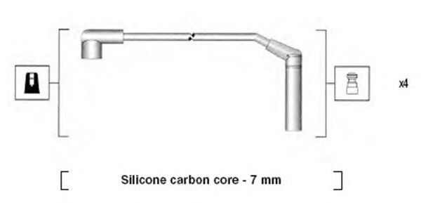 Комплект высоковольтных проводов MAGNETI MARELLI 941285120871