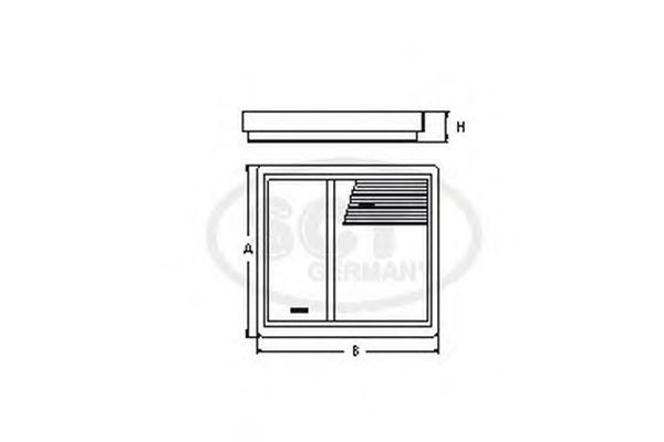 Фильтр воздушный SCT SB 2149 - Фото 1