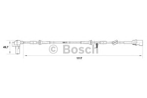 Датчик вращения колеса BOSCH 0 265 006 458