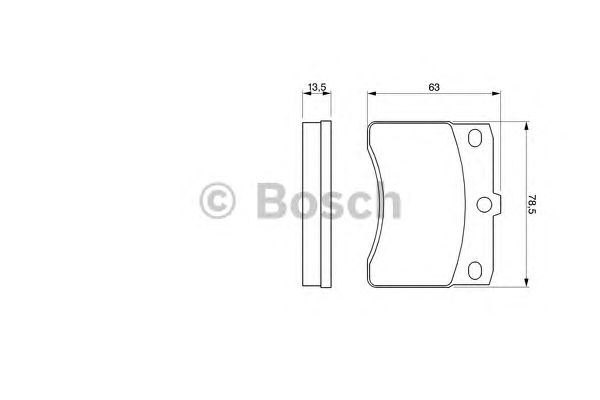 Тормозные колодки BOSCH 0 986 424 099