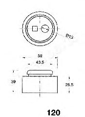 Натяжитель ремня ГРМ JAPANPARTS BE-120 - Фото 1