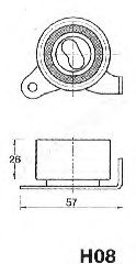 Натяжитель ремня ГРМ JAPANPARTS BE-H08 - Фото 1