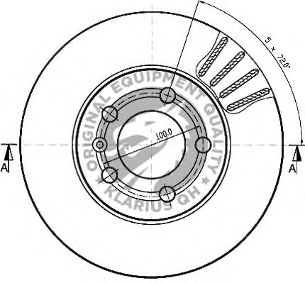 Тормозной диск QH International BDC4669 - Фото 1