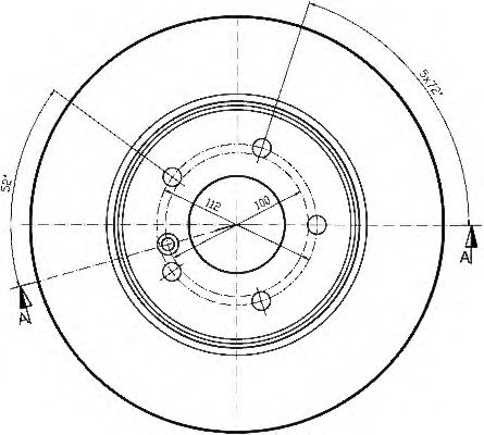 Тормозной диск QH International BDC4541 - Фото 1
