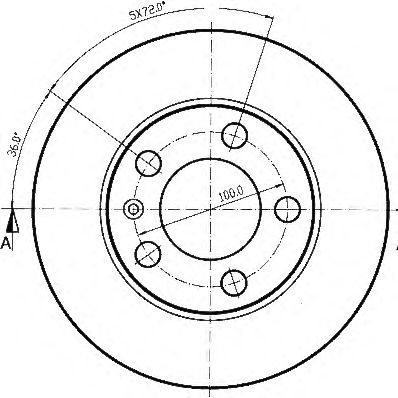 Тормозной диск QH International BDC4753 - Фото 1