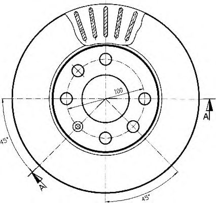 Тормозной диск QH International BDC5314 - Фото 1