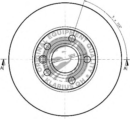 Тормозной диск QH International BDC4628 - Фото 1