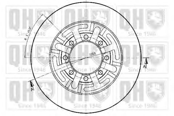 Тормозной диск QUINTON HAZELL BDC4760 - Фото 1