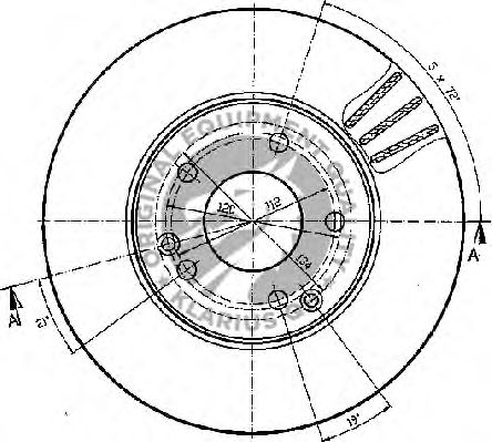 Тормозной диск QH International BDC4539 - Фото 1