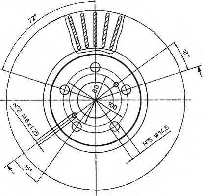 Тормозной диск QH International BDC5089 - Фото 1