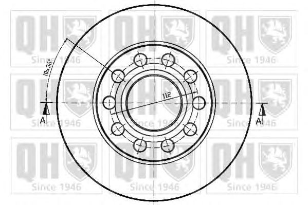 Тормозной диск QUINTON HAZELL BDC5307 - Фото 1