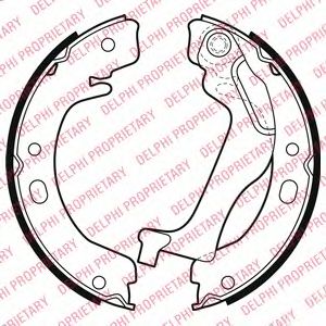 Тормозные колодки DELPHI LS2003