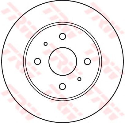 Гальмівний диск TRW DF4905 - Фото 1