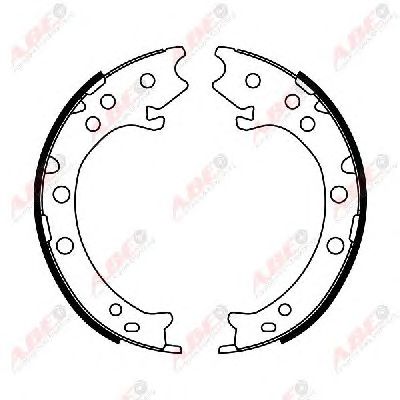 Тормозные колодки ручника ABE C04021ABE - Фото 2