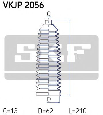Комплект пыльников рулевой рейки SKF VKJP 2056