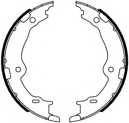 Тормозные колодки ручника FERODO FSB4123