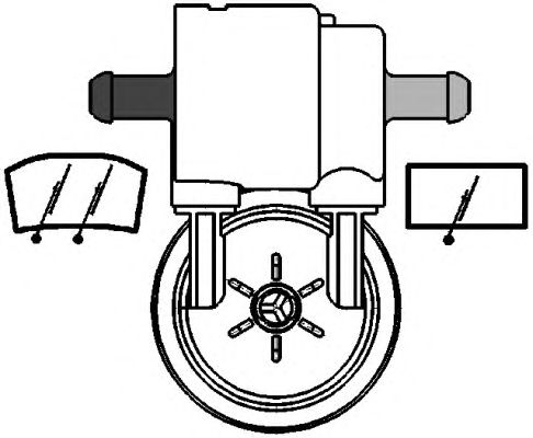 Водяний насос системи очищення вікон HELLA 8TW 005 206-031 - Фото 1