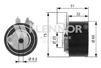 Натяжной ролик ремня ГРМ FLENNOR FS05091 - Фото 1