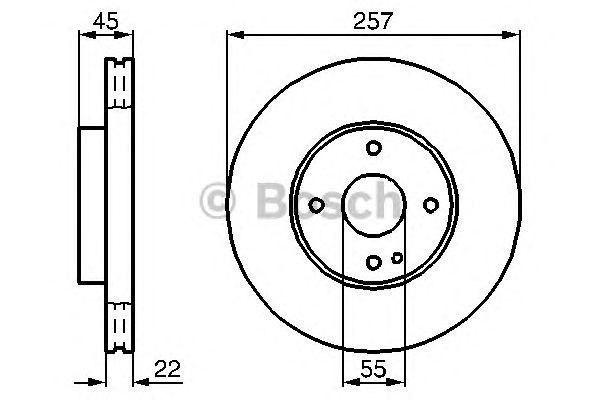 Тормозной диск BOSCH 0 986 478 638