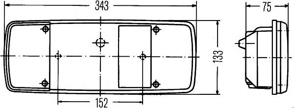 Задний фонарь HELLA 2VP 003 567-121 - Фото 1