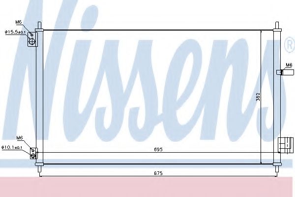 Радиатор кондиционера NISSENS 940293