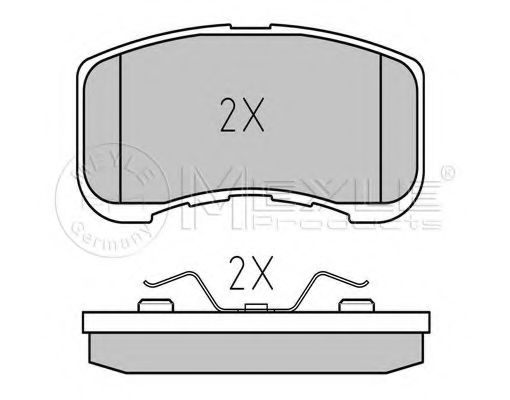 Тормозные колодки MEYLE 025 234 9714/W - Фото 1