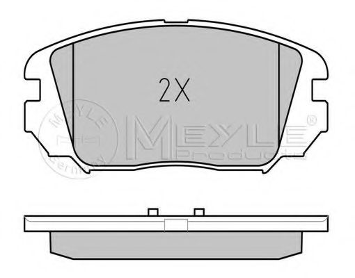Тормозные колодки MEYLE 025 246 1817/W - Фото 1