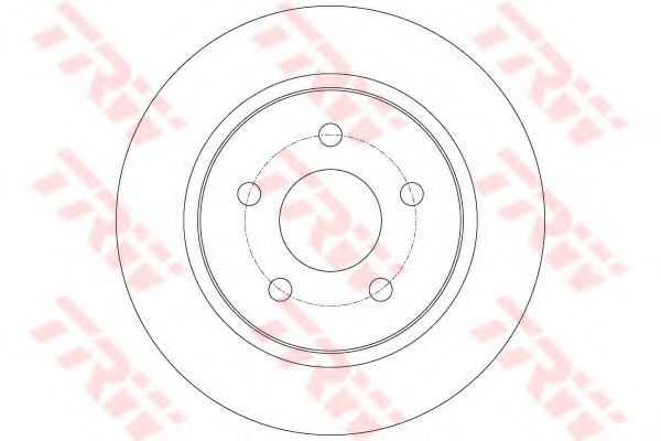 Гальмівний диск TRW DF6139 - Фото 1
