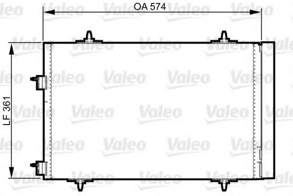 Радиатор кондиционера VALEO 814365