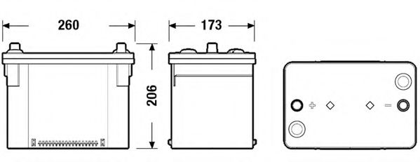 Стартерная аккумуляторная батарея EXIDE EK508 - Фото 1