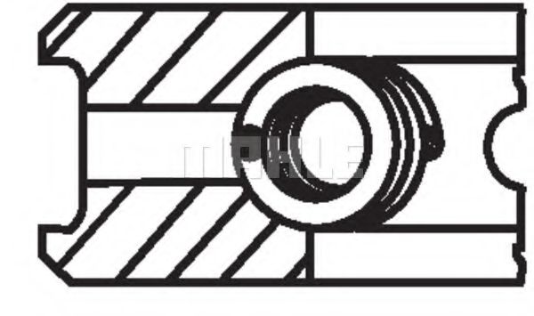 Поршневые кольца MAHLE ORIGINAL 021 82 N2 - Фото 1