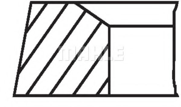 Поршневые кольца MAHLE ORIGINAL 001 36 N0 - Фото 2