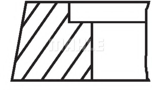 Поршневые кольца MAHLE ORIGINAL 030 31 N0 - Фото 2