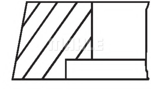 Поршневые кольца MAHLE ORIGINAL 008 05 V0 - Фото 2