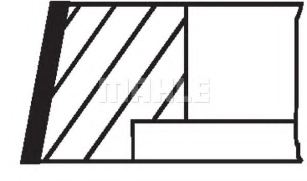 Поршневые кольца MAHLE ORIGINAL 003 76 N0 - Фото 2