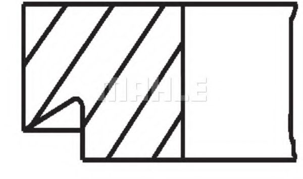 Поршневые кольца MAHLE ORIGINAL 005 24 N0 - Фото 2