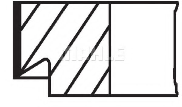 Поршневые кольца MAHLE ORIGINAL 007 28 N0 - Фото 2