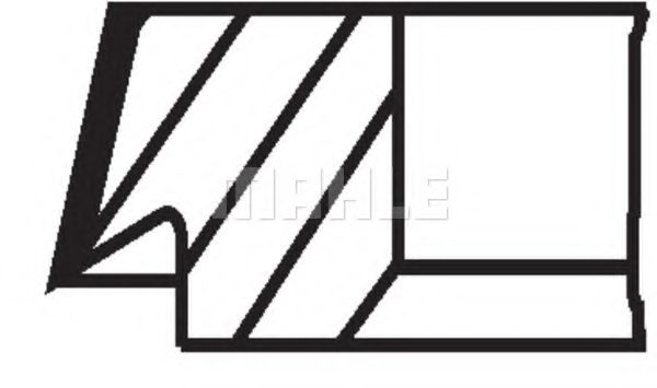 Поршневые кольца MAHLE ORIGINAL 016 02 N0 - Фото 2