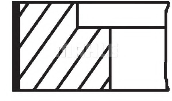 Поршневые кольца MAHLE ORIGINAL 004 01 N0
