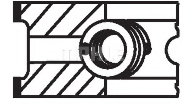 Поршневые кольца MAHLE ORIGINAL 083 16 N0 - Фото 2