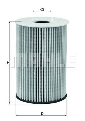 Масляний фільтр MAHLE ORIGINAL OX 787D - Фото 1