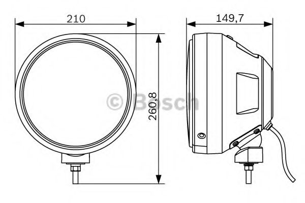 Фара дальнього світла BOSCH 0 986 310 980 - Фото 1