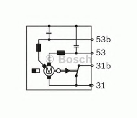 Двигатель стеклоочистителя BOSCH F 006 B20 050 - Фото 1
