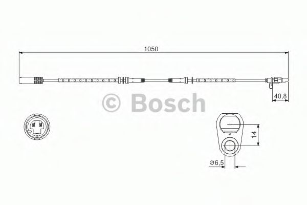 Датчик обертання колеса BOSCH 0 986 594 512 - Фото 1
