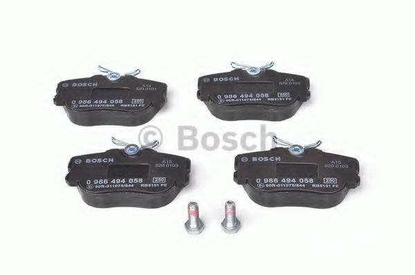 Тормозные колодки BOSCH 0 986 494 058 - Фото 1