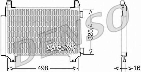 Радіатор кондиціонера DENSO DCN50028